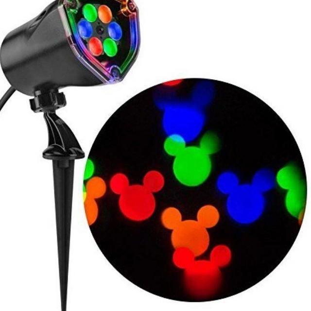 Gemmy Mickey Mouse Disney Fantastic Flurry Multi-function Red, Green, Blue ,Yellow LED Multi-design Christmas Outdoor Stake Light Projector