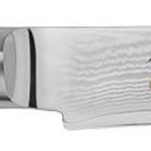 Shun Classic Blonde 4.75" Steak Knife, Handcrafted Japanese Knife, VG-MAX Core with Damascus Stainless Steel Cladding, Pakkawood Handle, Serrated Steak Knife for Professional and Home Chefs