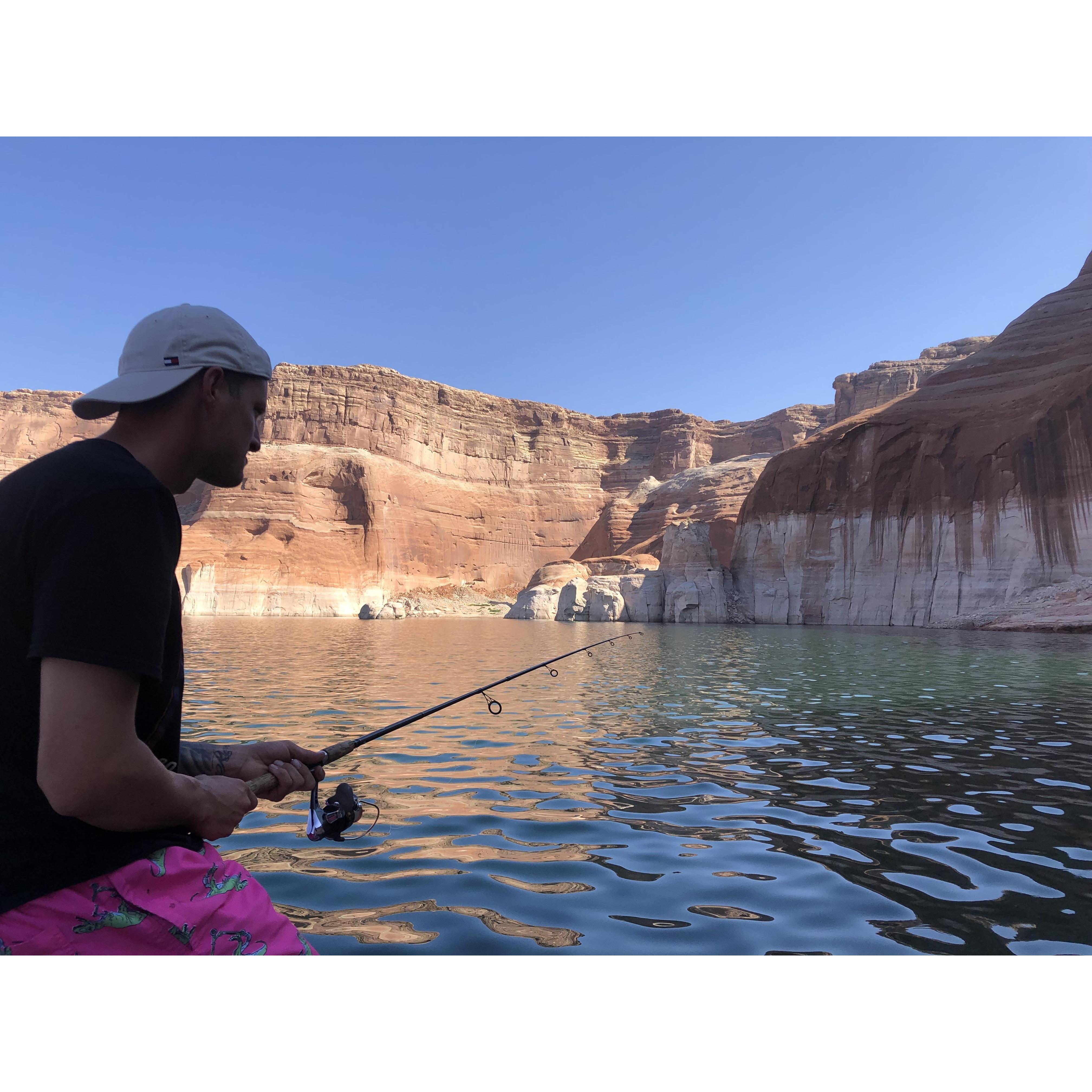 Fishing at Lake Powell!