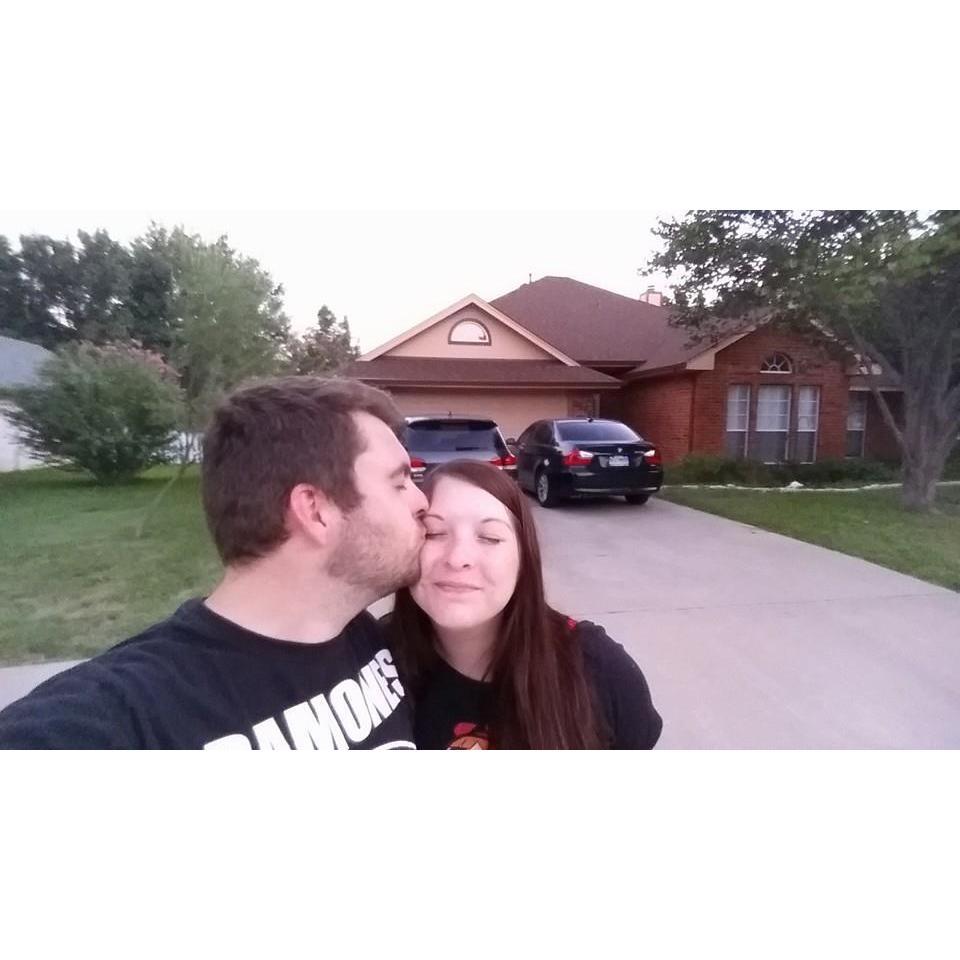 closed on our first house in Denton