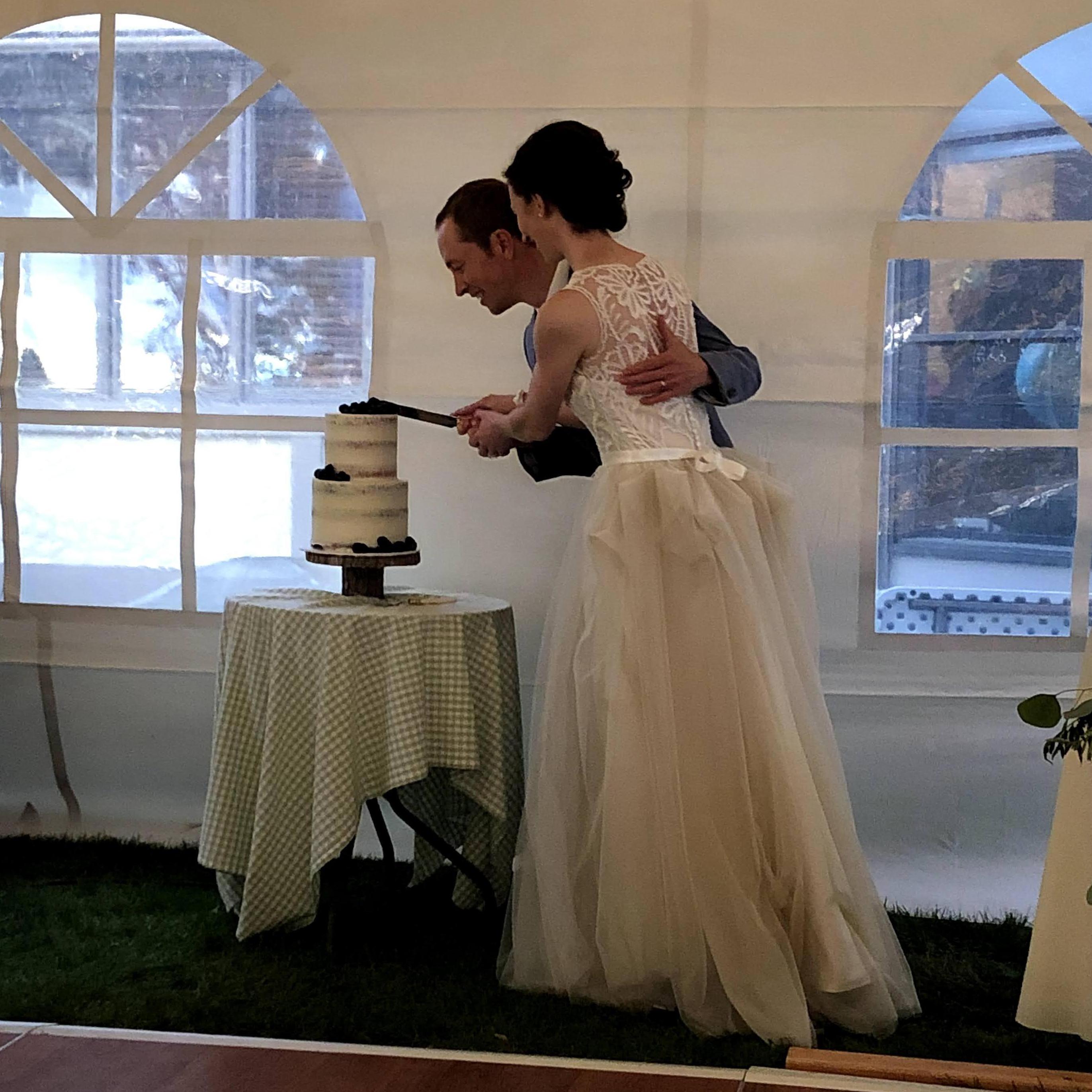 Cutting the cake