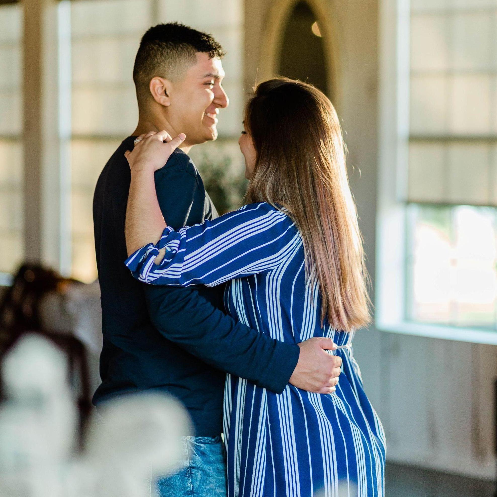 Dancing at a friend's wedding reception 
October 2021