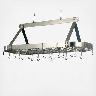 Large Oval Hanging Pot Rack