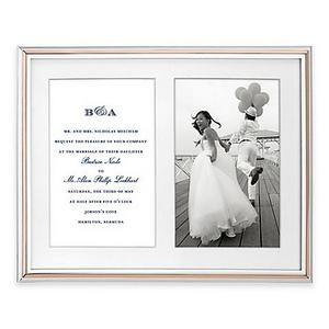 kate spade new york Rosy Glow™ 5-Inch x 7-Inch Double Picture Frame