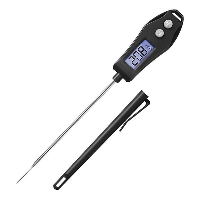 Etekcity Meat Thermometer for Food, Kitchen, Cooking, Baking, Candy, Grilling, Smoking&BBQ, Backlit Display, Digital Instant Read, and Magnet, 5"Long Probe, Black