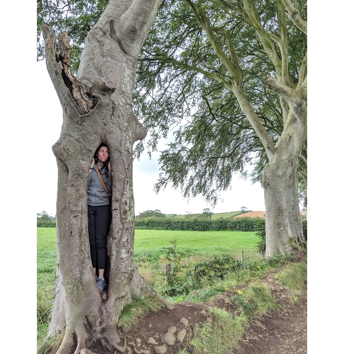Lisa really "getting into" The Dark Hedges