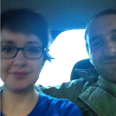 In the cab on the way to the one tourist thing we saw in Buenos Aires.