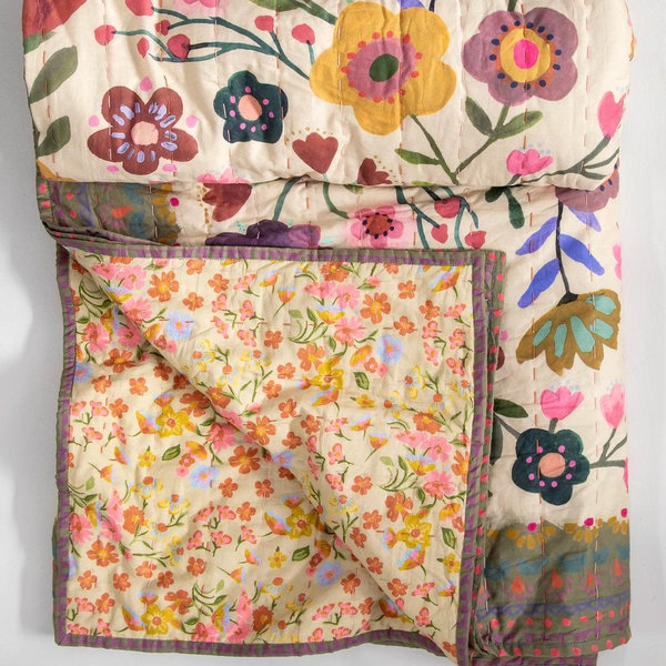 Bungalow Reversible Cotton Quilt - Chelsea