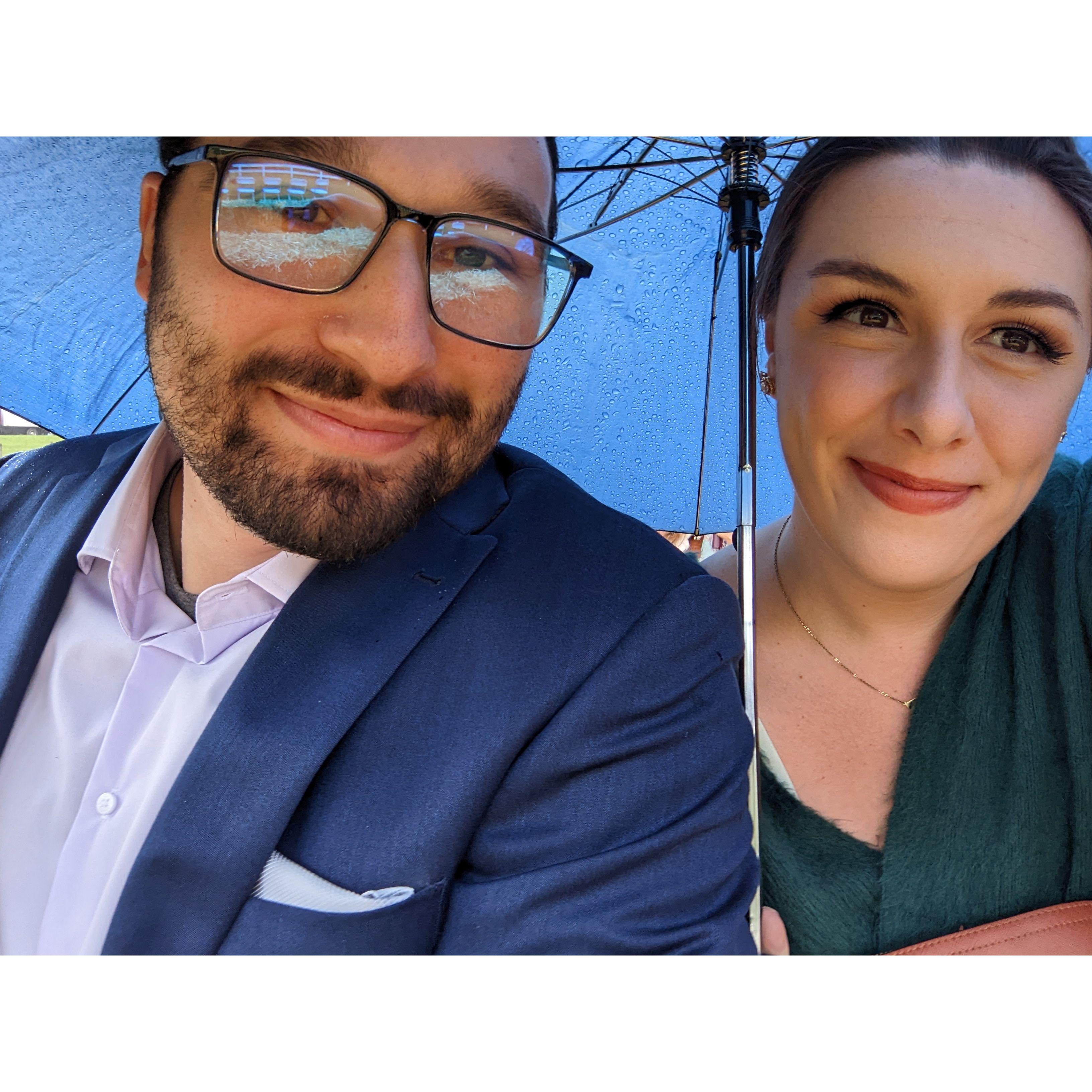 Our first wedding together