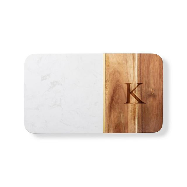 Marble/Acacia Serving Board - K