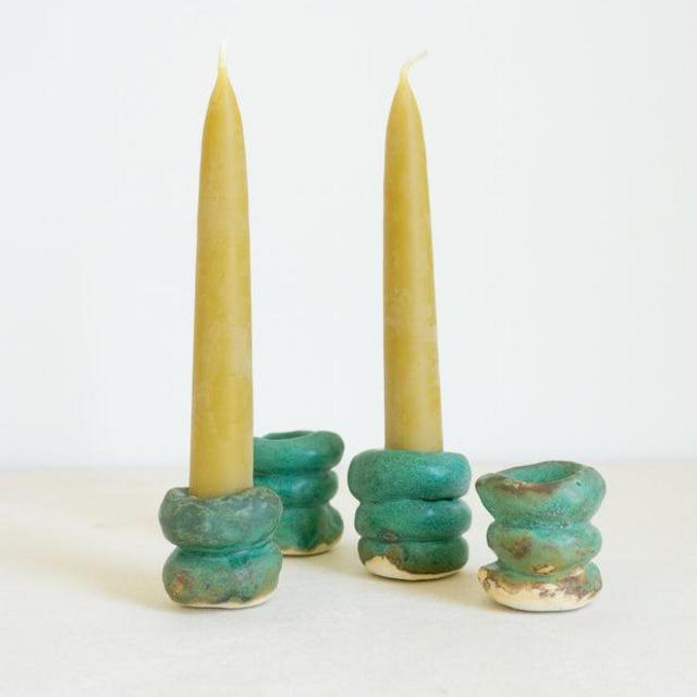 Bump Candlesticks in Green