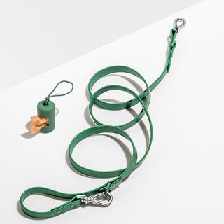 Dog Leash and Poop Bag Carrier Set