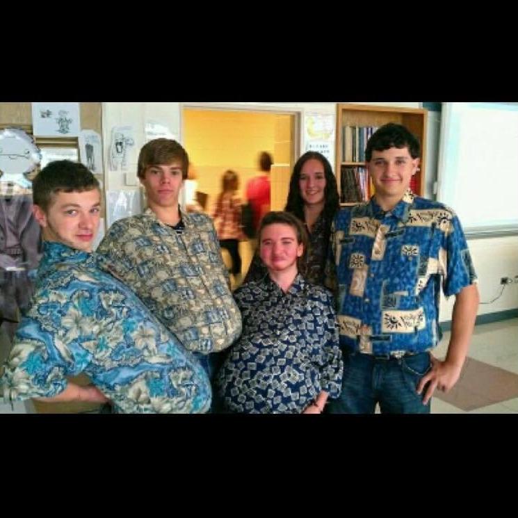 We dressed like this for school one day in 2013