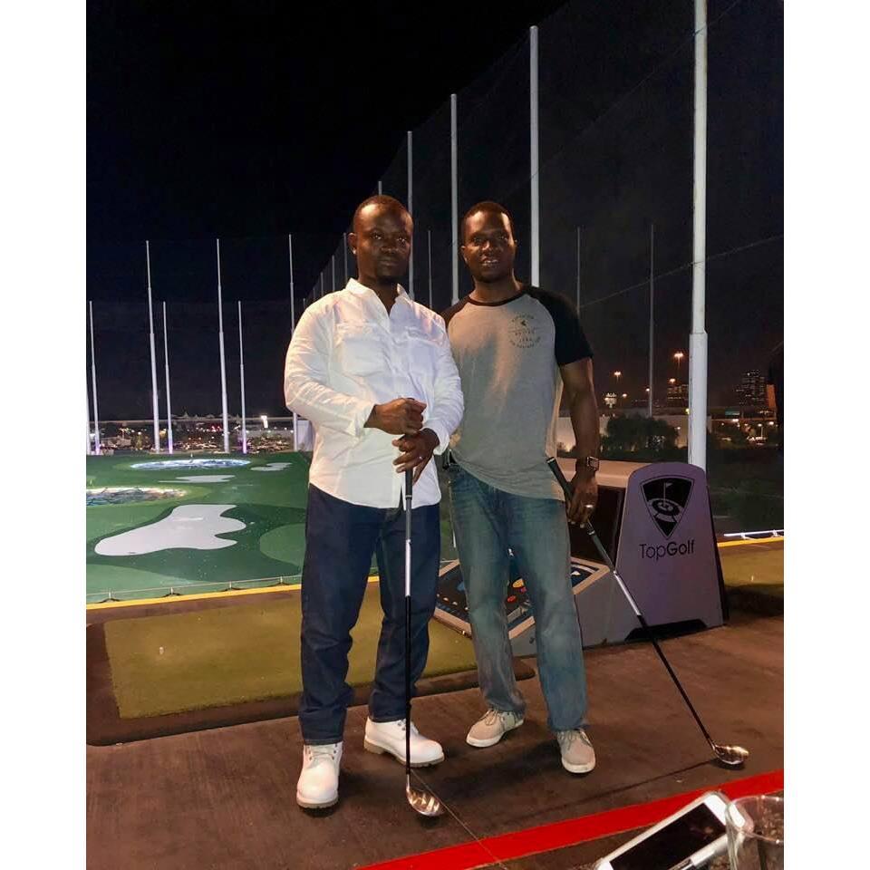 Brothers at Top Golf