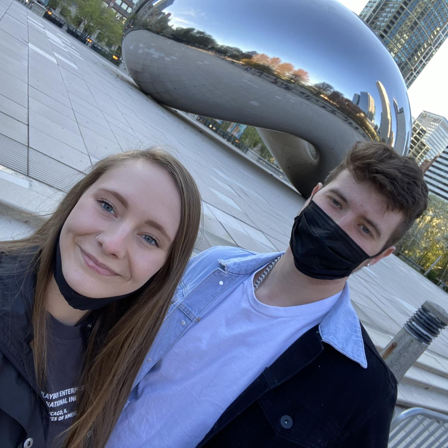 Our first trip together to Chicago.
