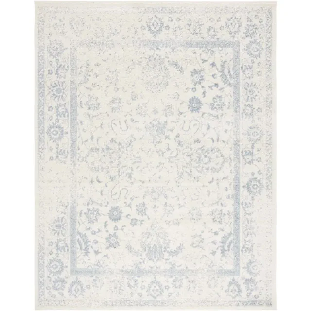 Adirondack ADR109 Non-Shedding Power Loomed Indoor Area Rug - Ivory/Slate - 8'x10' - Safavieh