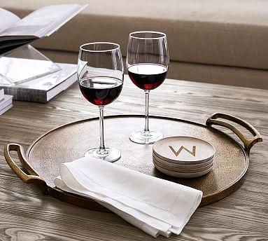 Rustic Gold Round Tray