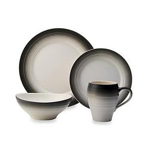 Mikasa® Swirl Ombre 4-Piece Place Setting in Graphite