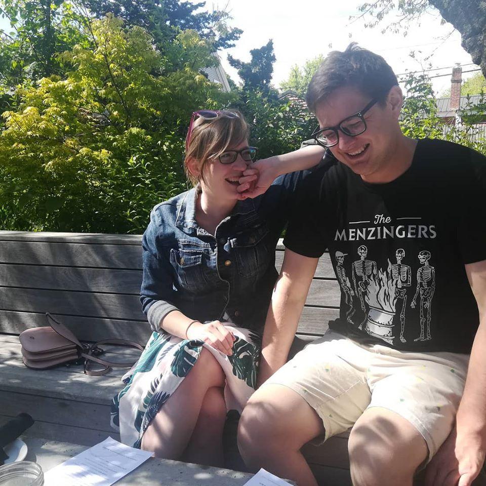 Ryan and Michelle loved being Kittery locals and knowing about cool stuff like the Secret Patio - Kittery, ME - June 7, 2019