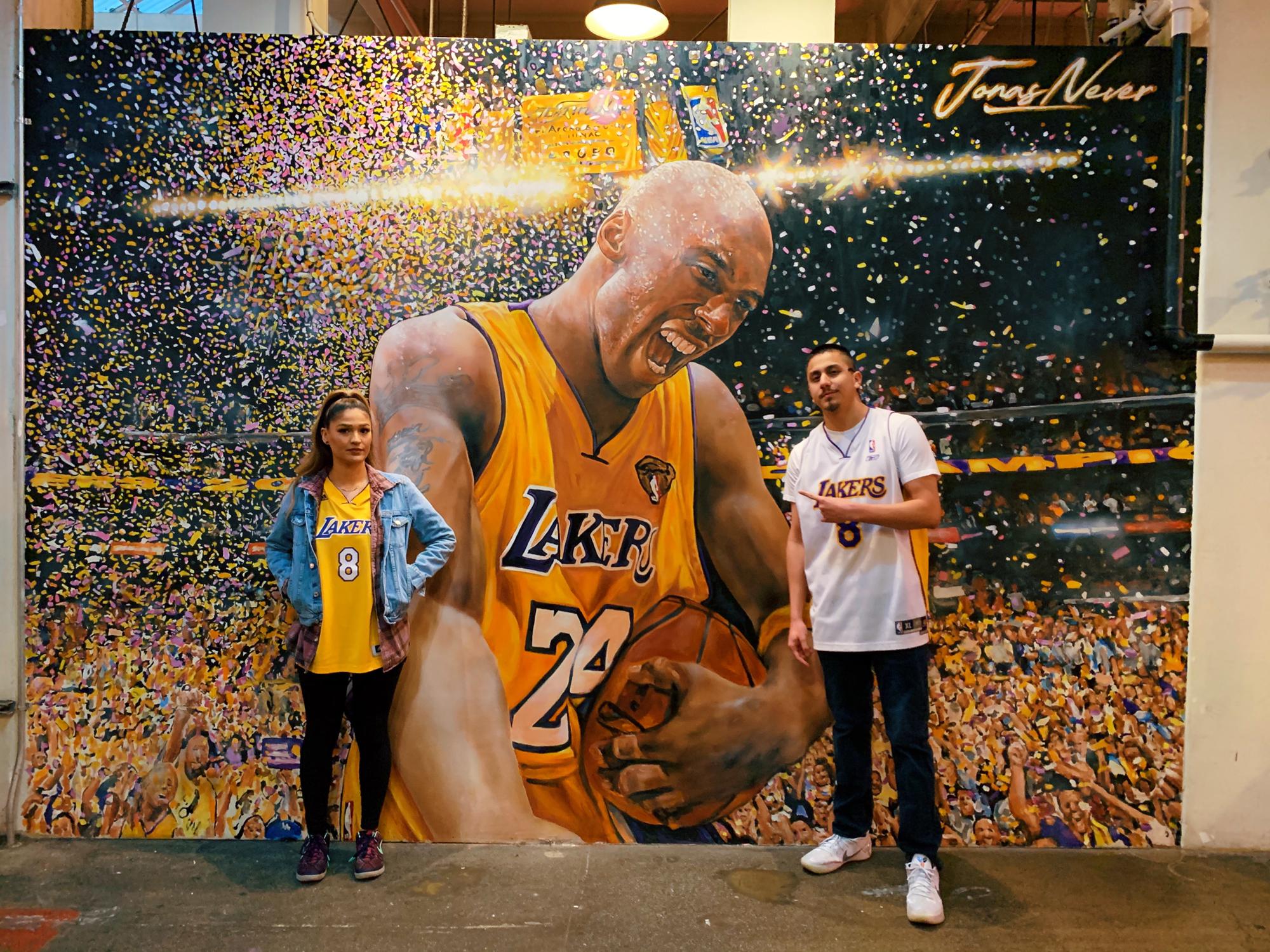 Kobe's memorial in LA.