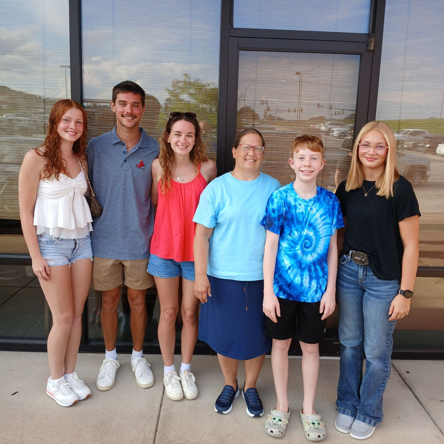 Aislynn, Ethan, Ashley, Connie, Reed, and Bevin