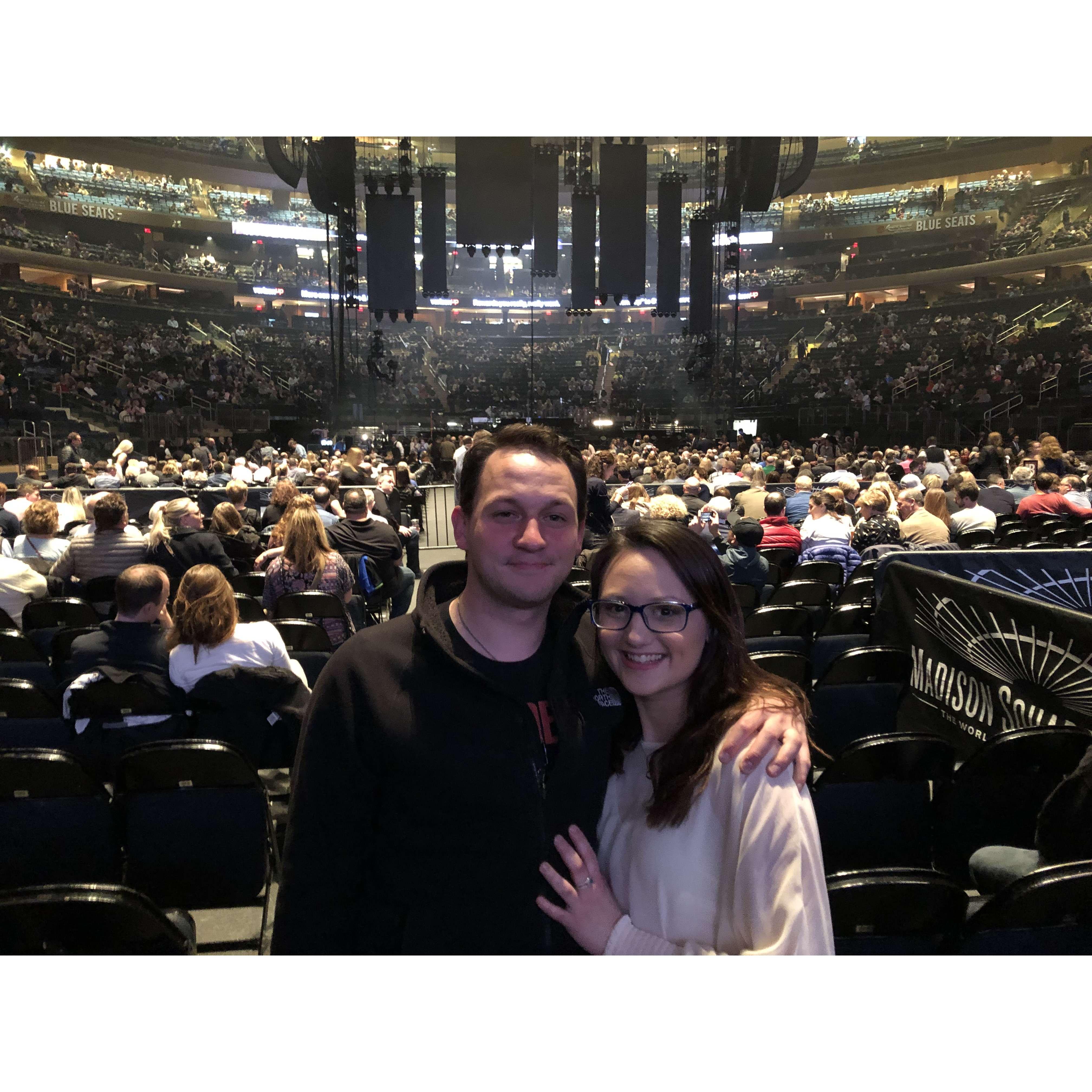 Billy Joel concert for Nick's birthday. Only the best for him.