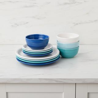 Bistro Coupe 12-Piece Assorted Dinnerware Set, Service for 4