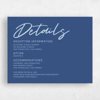 Dusty Cobalt, Blue Wedding Enclosure - Bahama