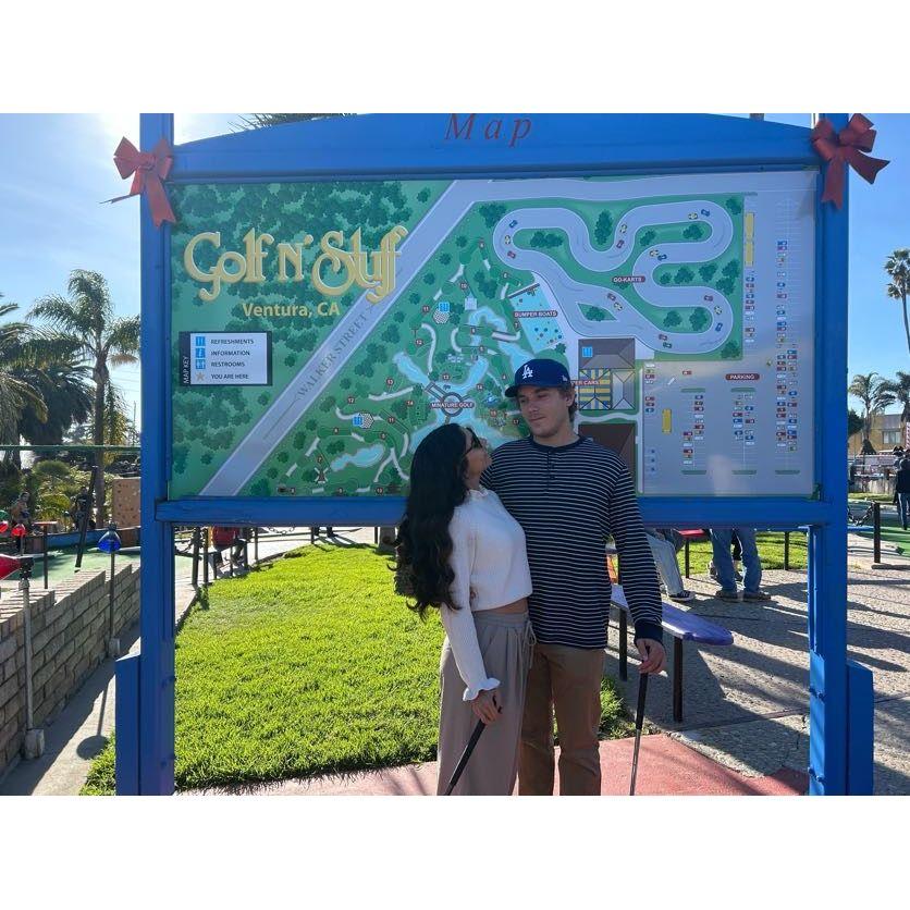 Returning to where we had our first date (Golf n Stuff)