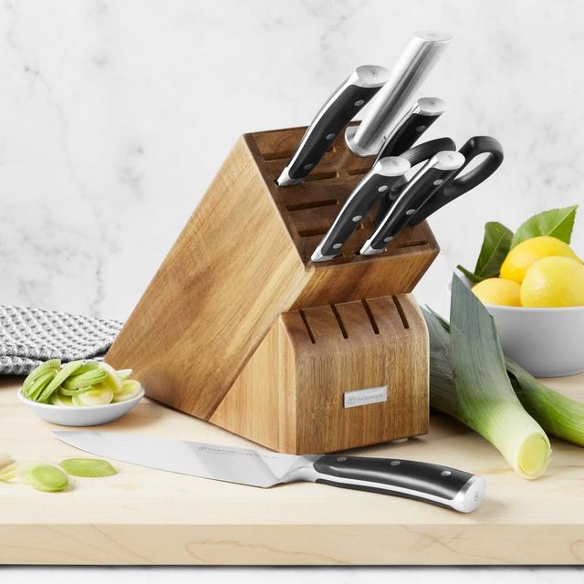 Wüsthof Classic Ikon 8-Piece Knife Block Set, Acacia