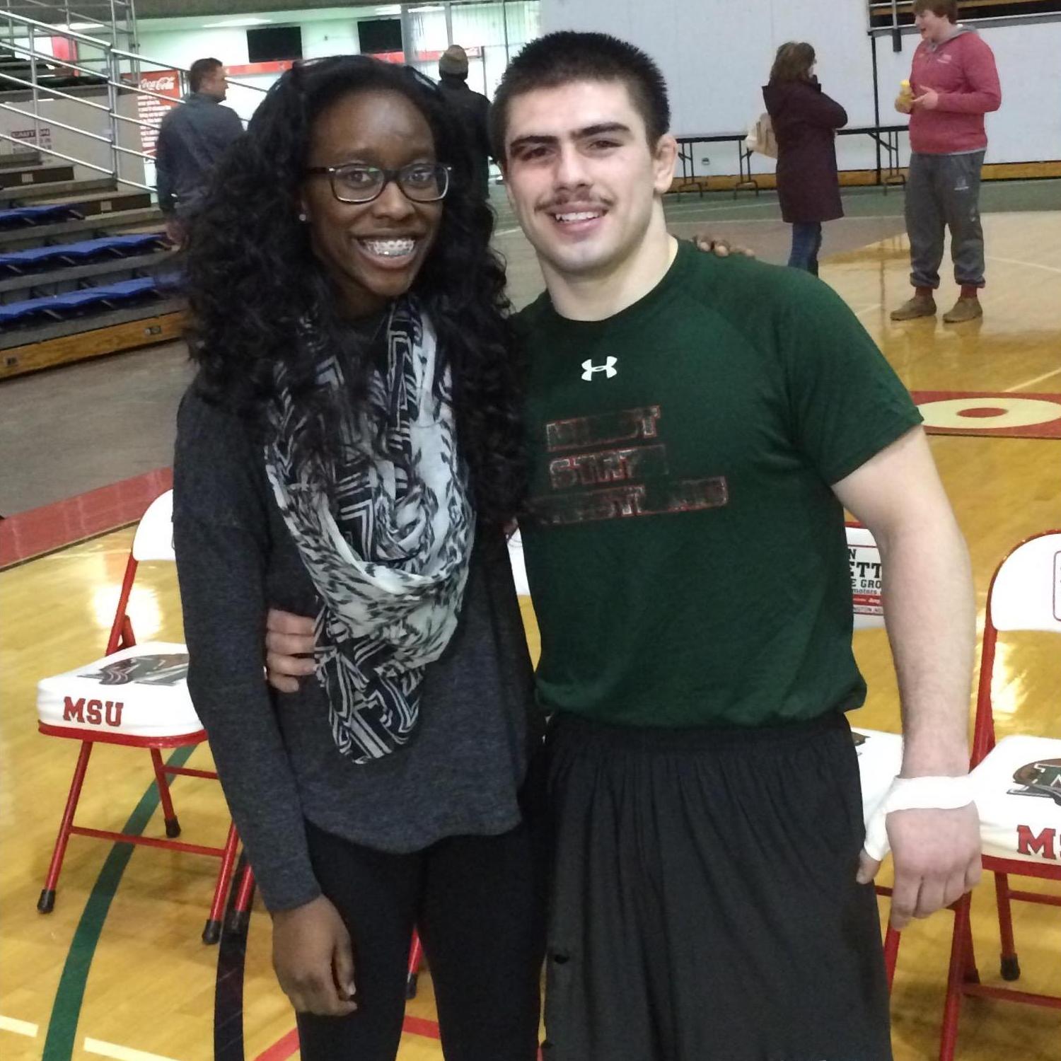 Right after he dominated his wrestling match!