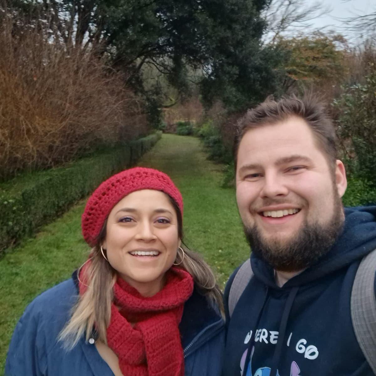 In the garden of versailles