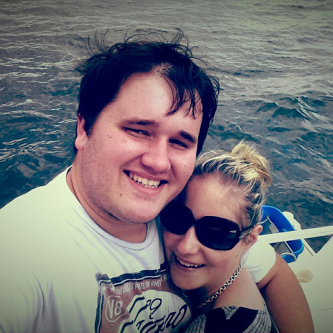 We're on a boat