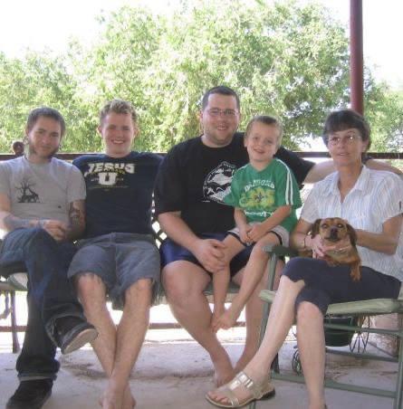 Colby’s mom with some of her favorite boys! ❤️