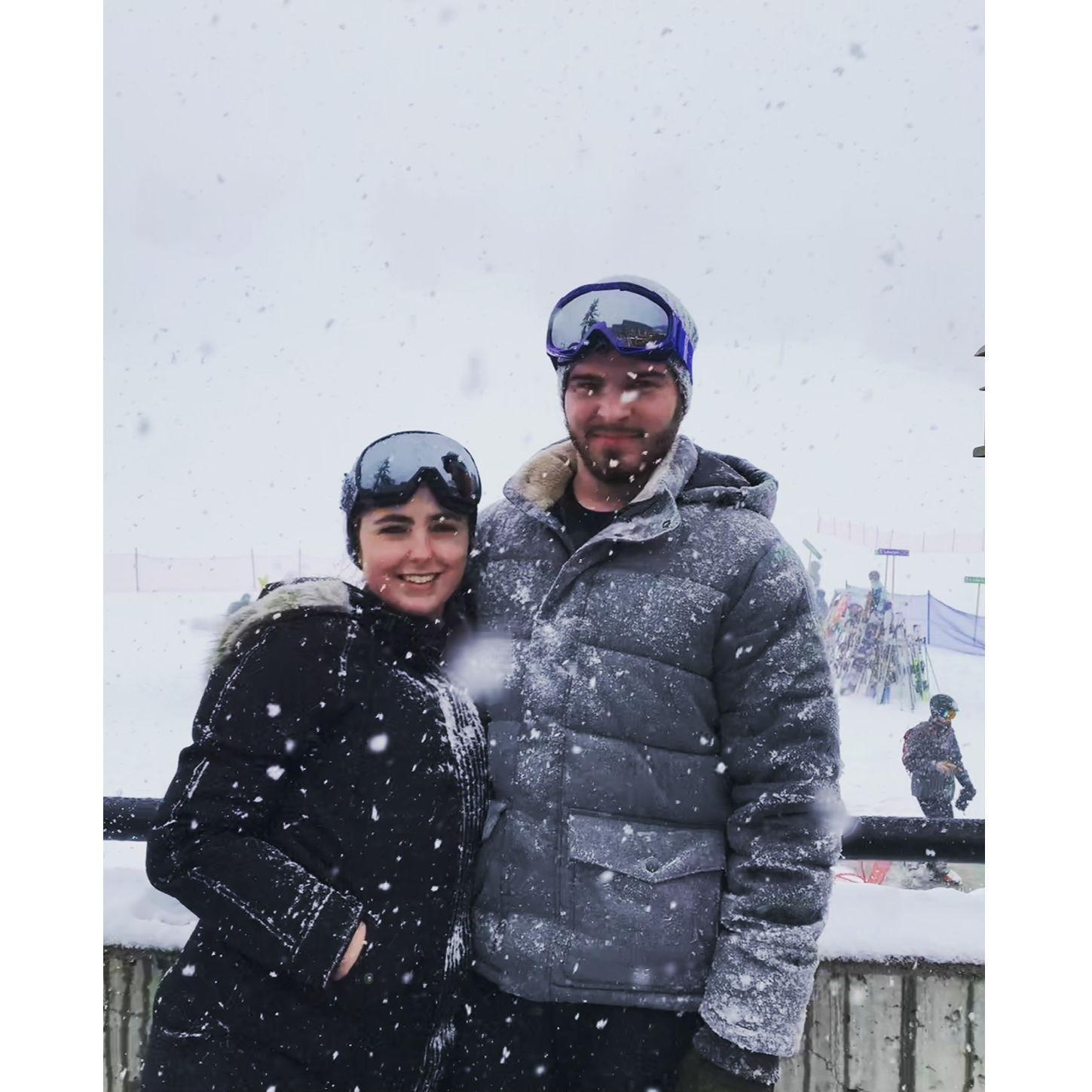 Our first official vacation as a couple to Winter Park in 2019