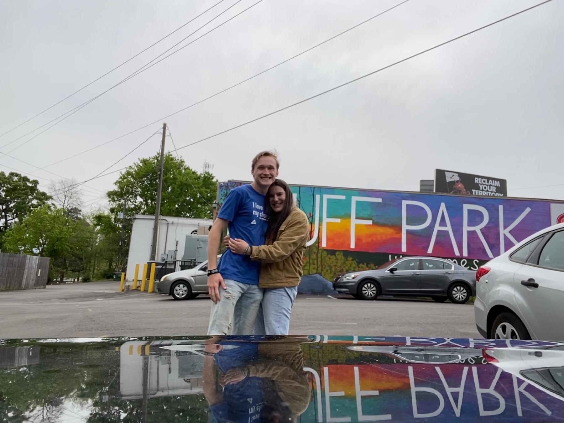 Delaney and Ben on our first date!