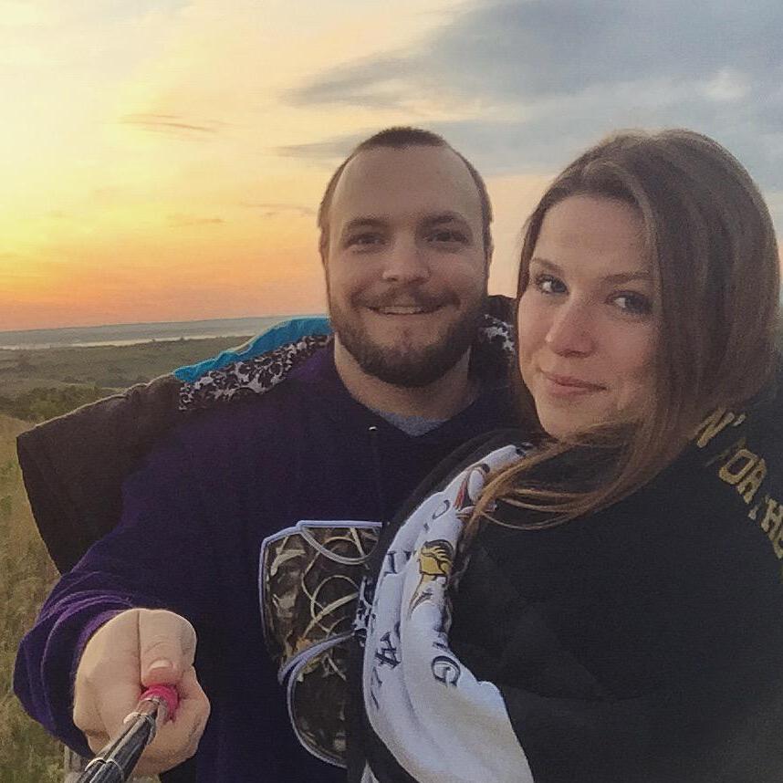 DJ and Katie stayed up all night watching Netflix, then watched the sunrise “On Top of the World.”