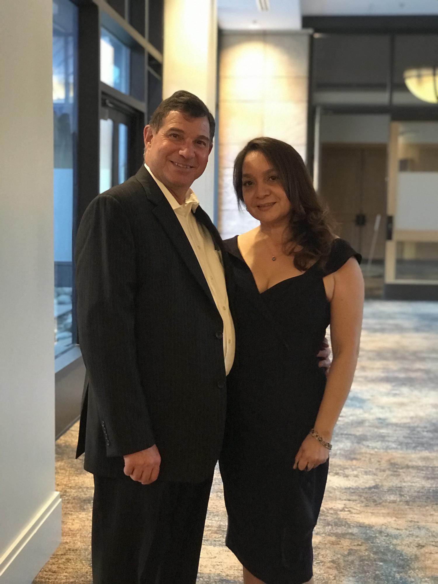 Picture taken at the Nurse of the year award banquet.