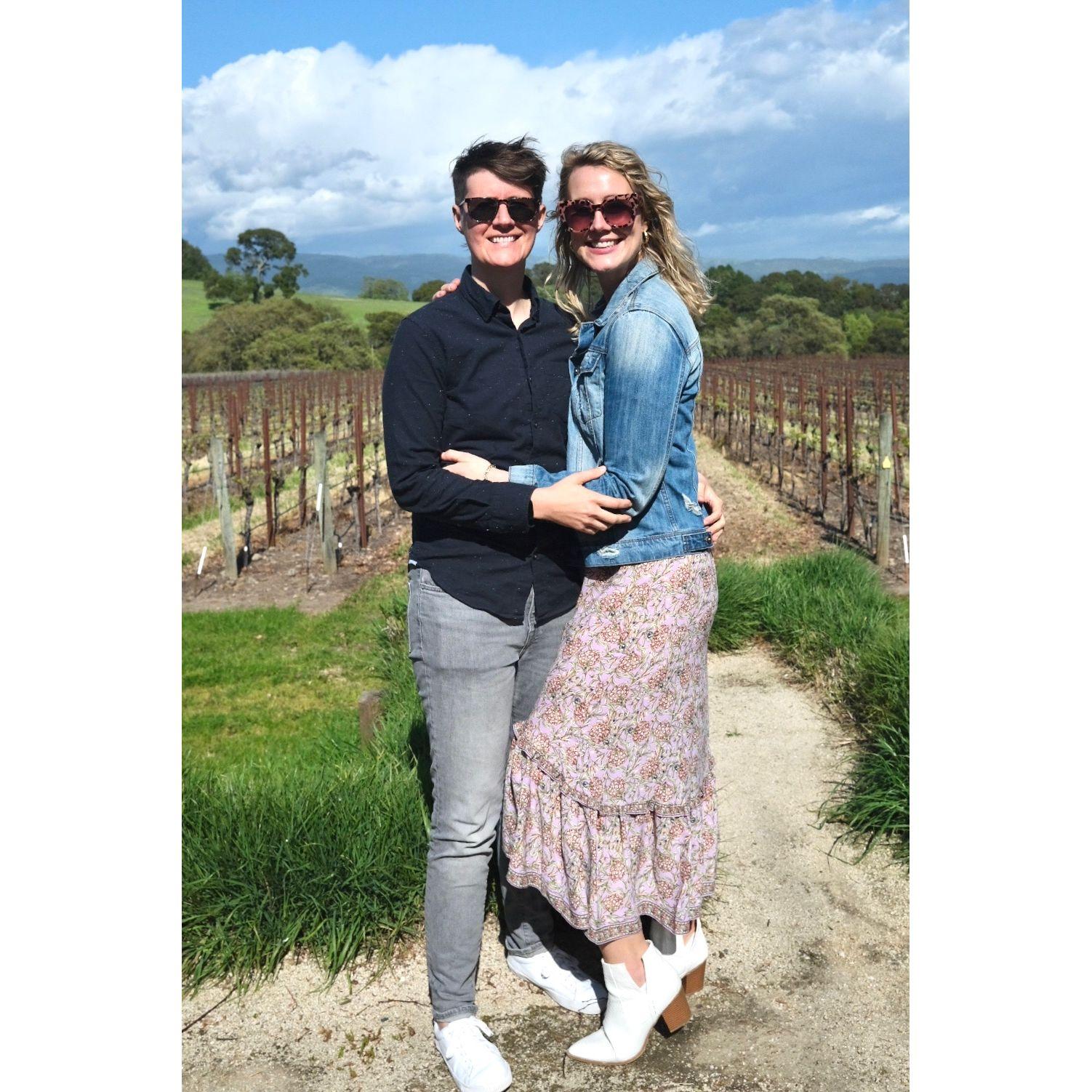 Our first trip to Napa! Karen learned she loves Zinfandel.
