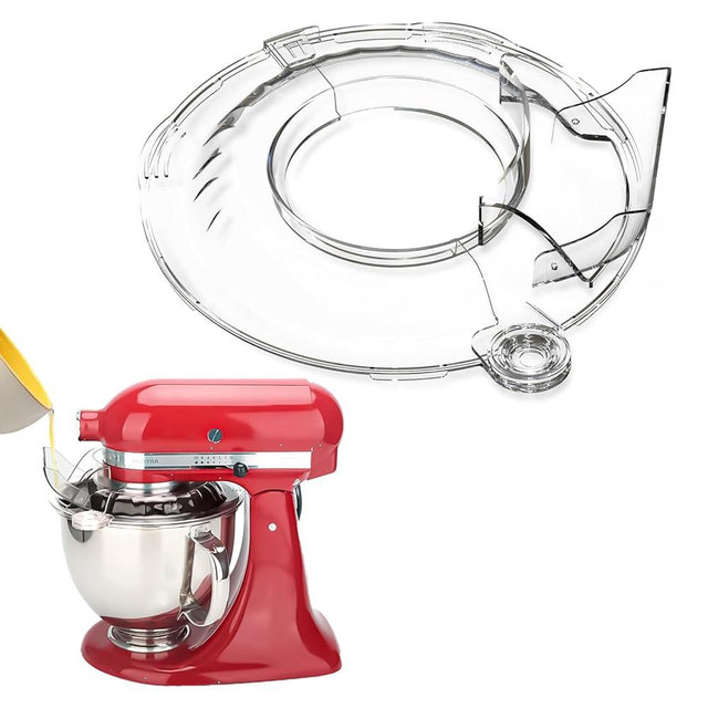 Compatible with Kitchen aid Bowl Cover, for Kitchen aid 4.5-5QT Mixer Bowl, for Kitchen aid Pouring Shield, for Kitchen aid Mixers Accessories, for Kitchen aid Attachments with Removable Pour Spout