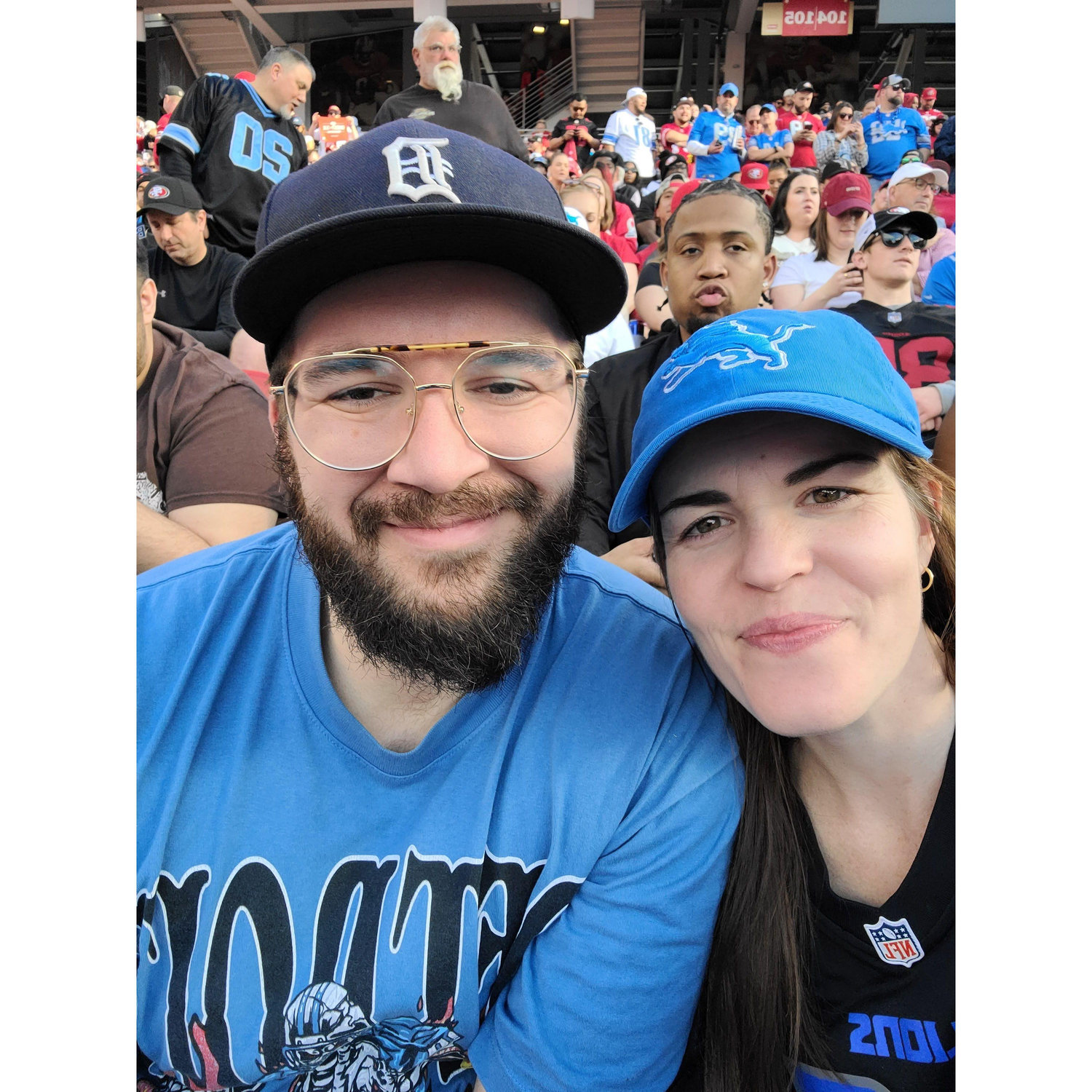 Spontaneous last minute cross-country trip for the 2024 NFC Championship game