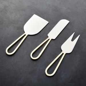 Crate & Barrel | Beck Gold Cheese Knives