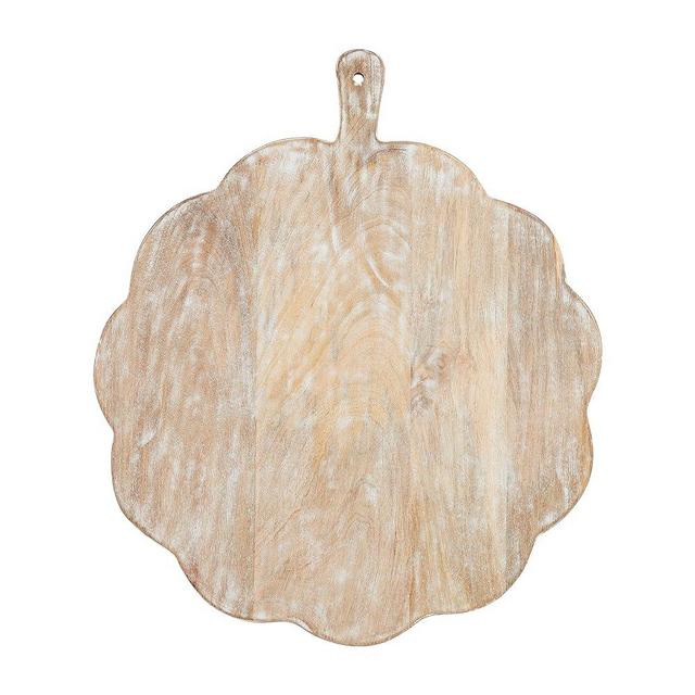 Mud Pie Scalloped Wood Boards, 21.5" x 18.5", Large