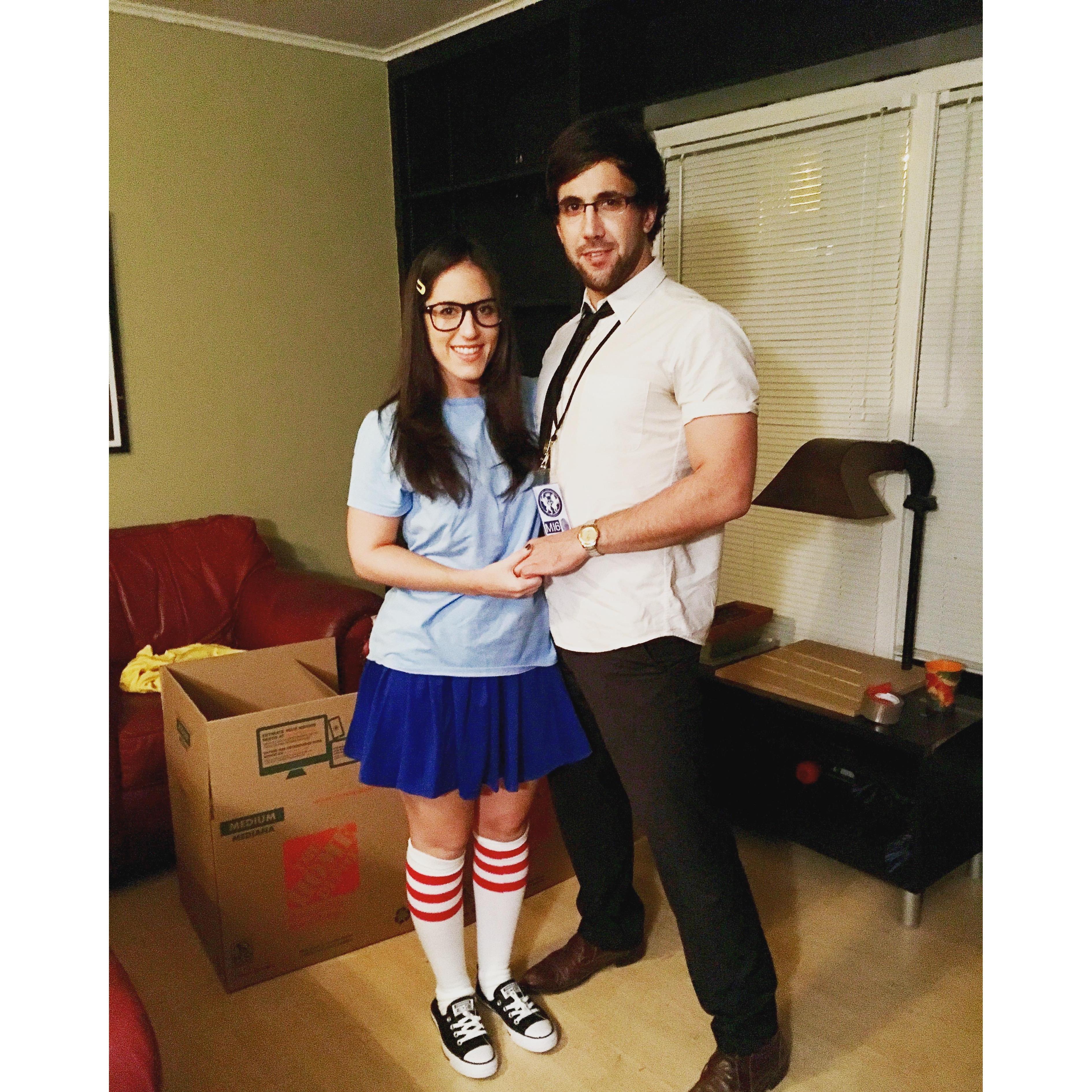 Our first Halloween as Tina Belcher and Q