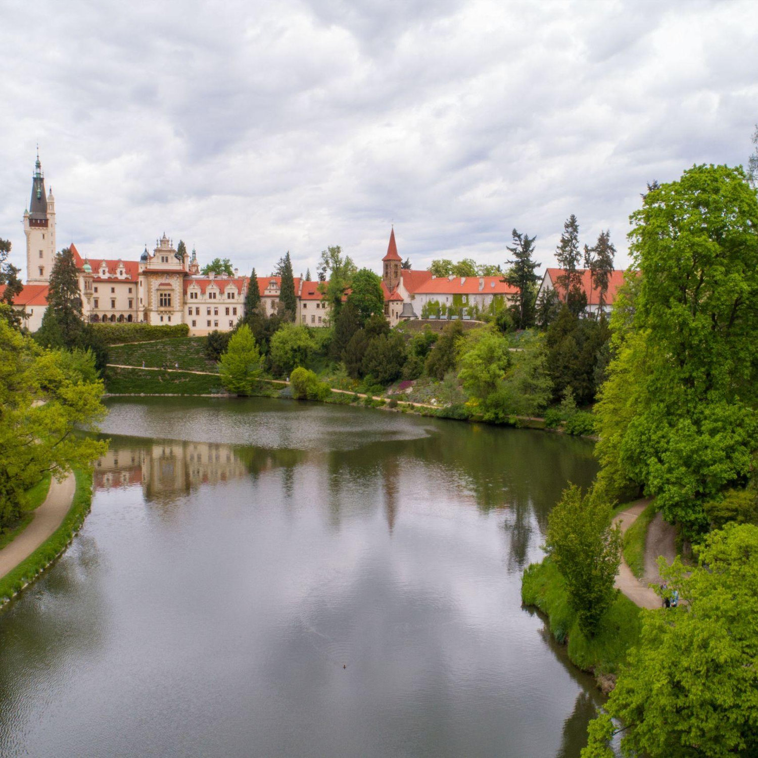 Photos of the park and chateau where our wedding will be.
