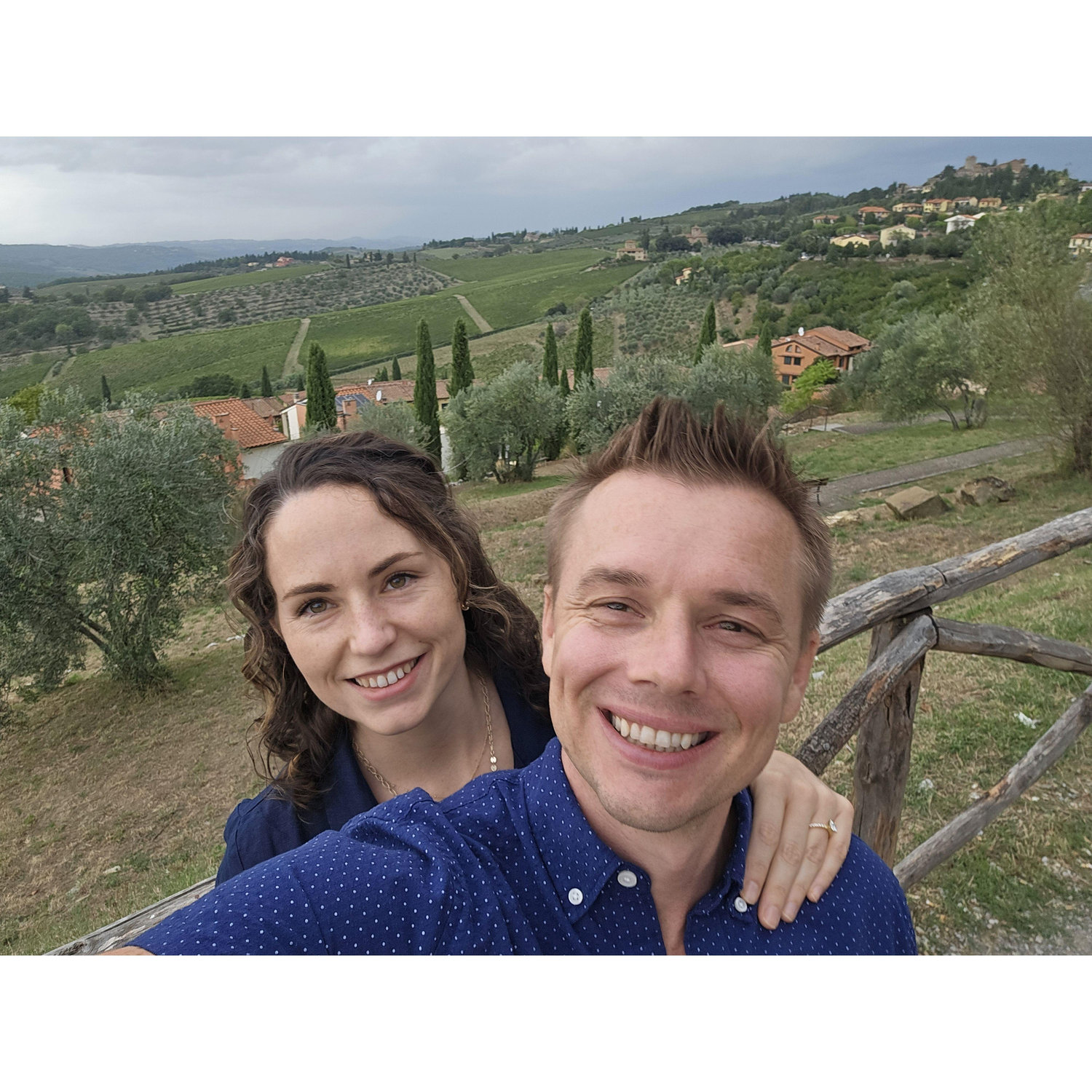 Tuscany, Italy, celebrating Dan's birthday!
