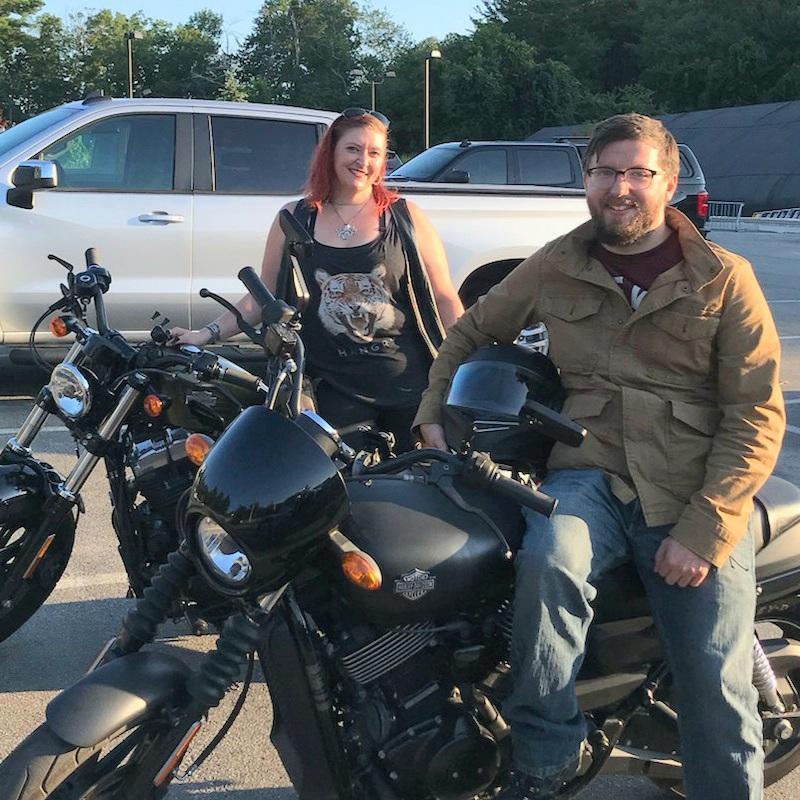 Totally serious bikers.