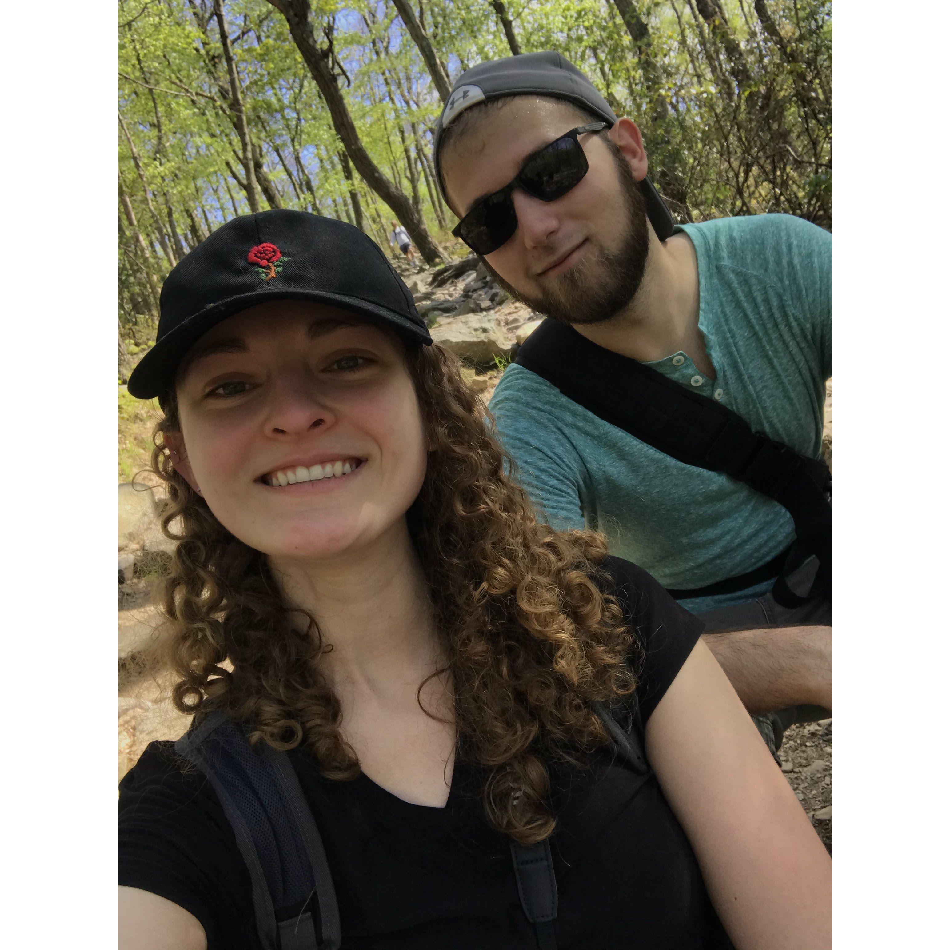 Our second time hiking Mt. Tammany.