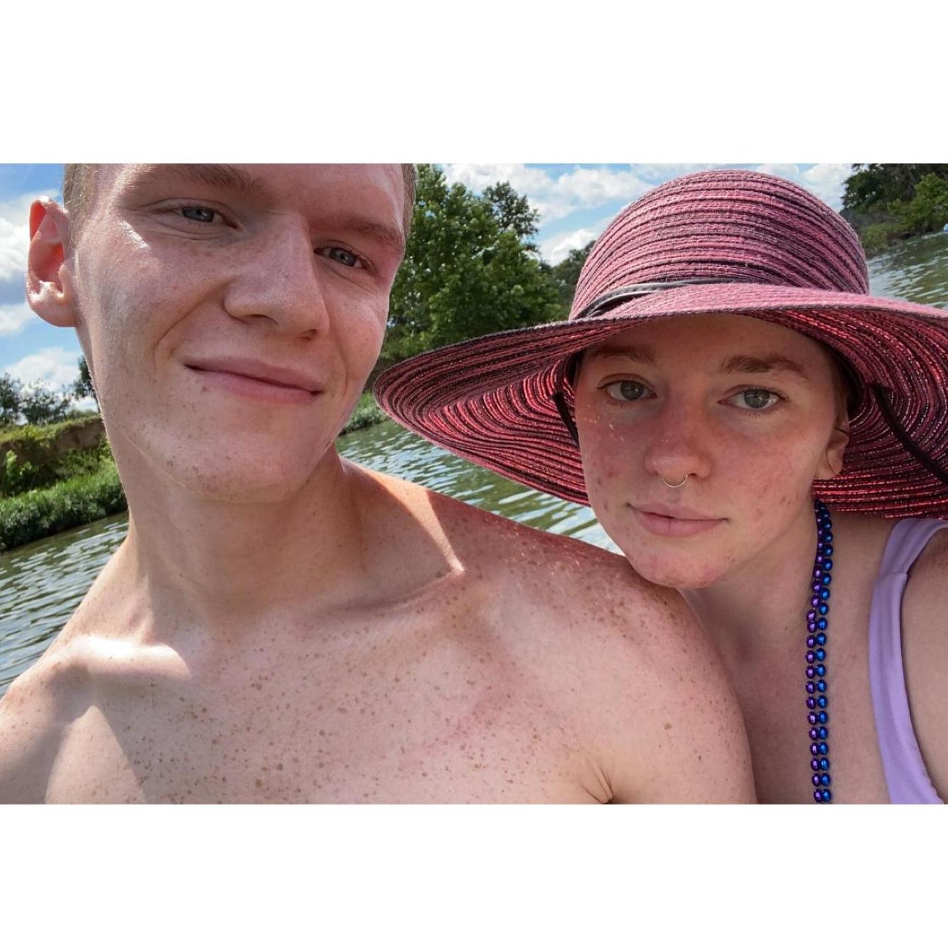 We love going on float trips over the summer.