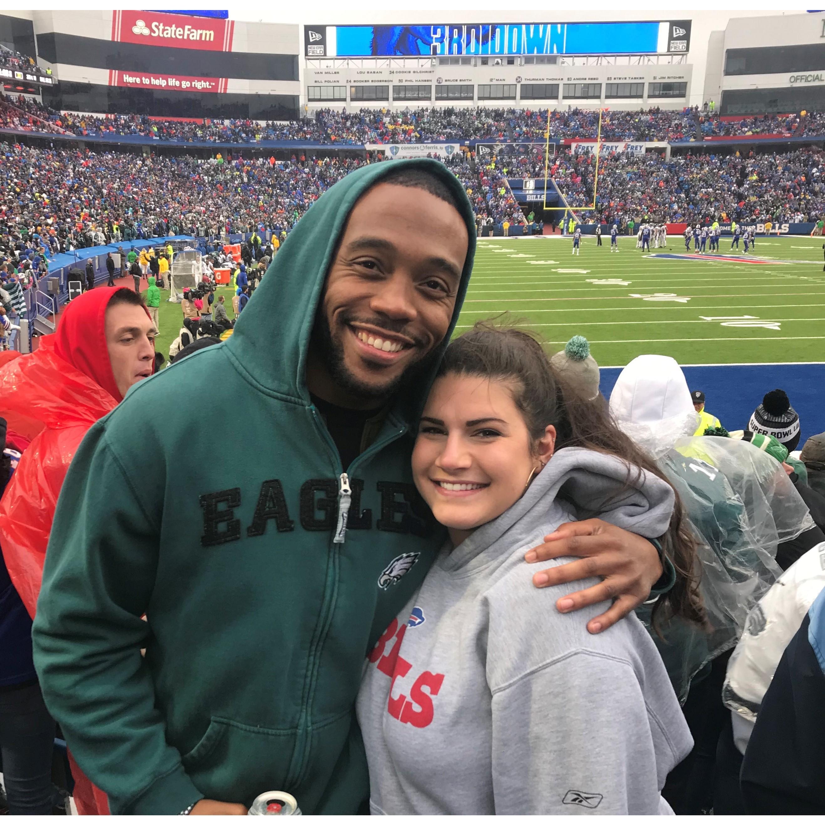When we both made it out alive after the Eagles and Bills fought it out.